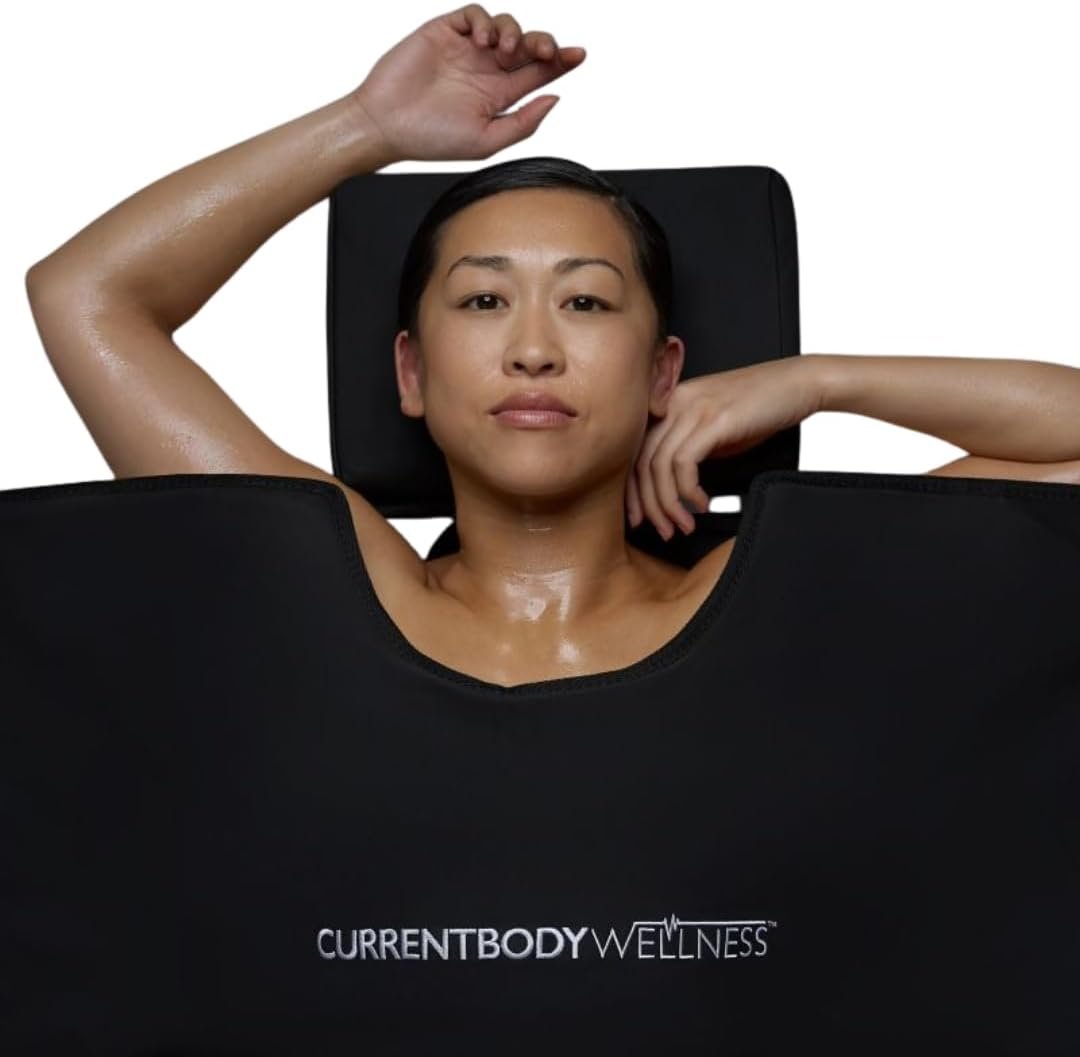 CurrentBody Skin Infrared Sauna Blanket | Portable Red Light Sauna for Home | Muscle recovery, Burn calories, Improve sleep, Detox support, Adjustable settings, Auto shut-off, 3 times weekly, Storage bag