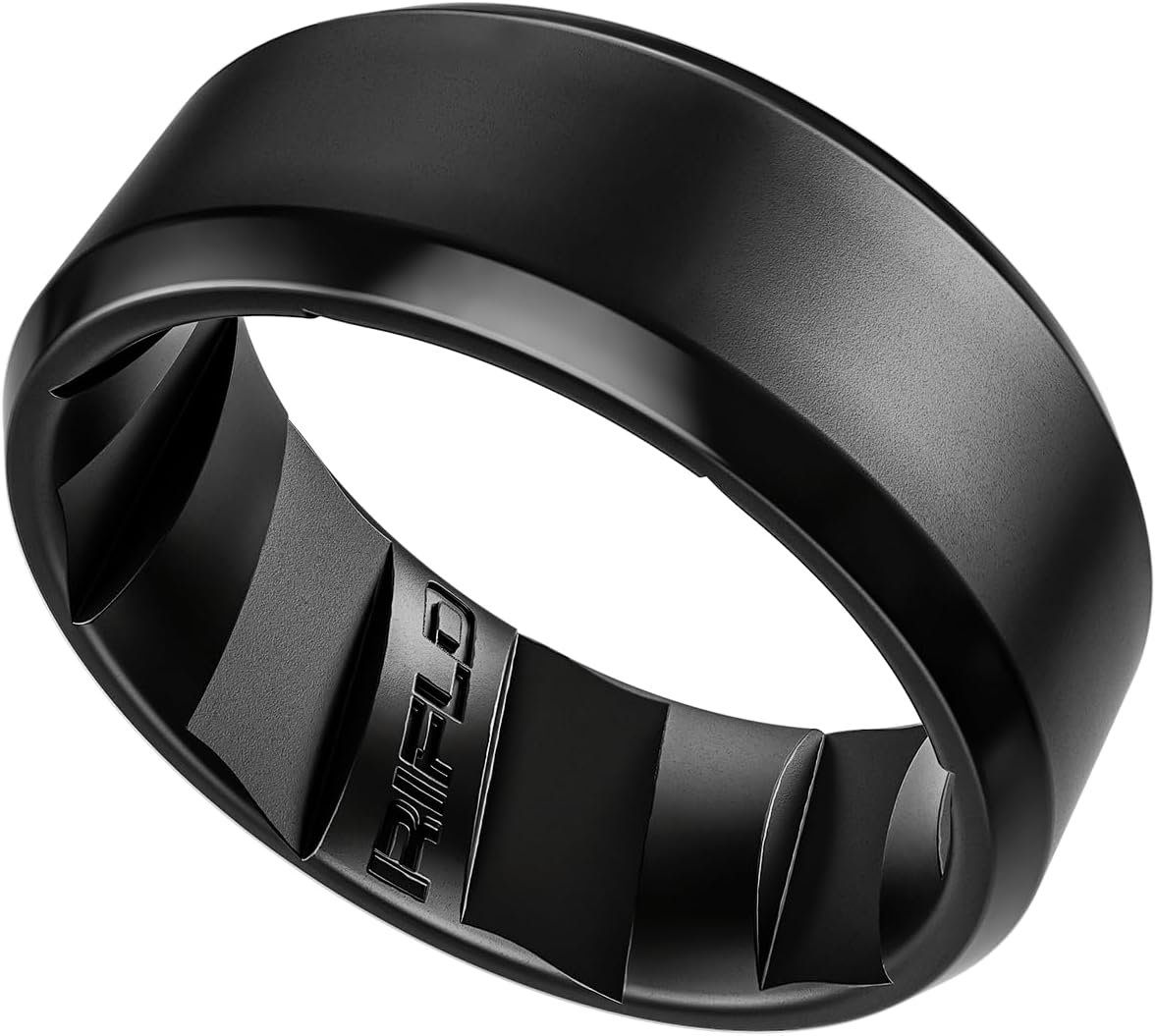 Men’s Tactical Silicone Rings, 9mm Wide 2.5mm Thick Rubber Wedding Bands for Him, Breathable Working Man’s Performance Ring