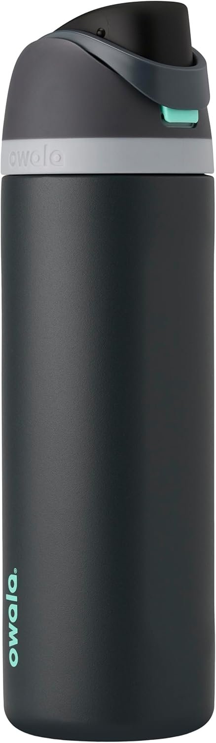Owala FreeSip Stainless Steel Water Bottle 24 oz Foggy Tide