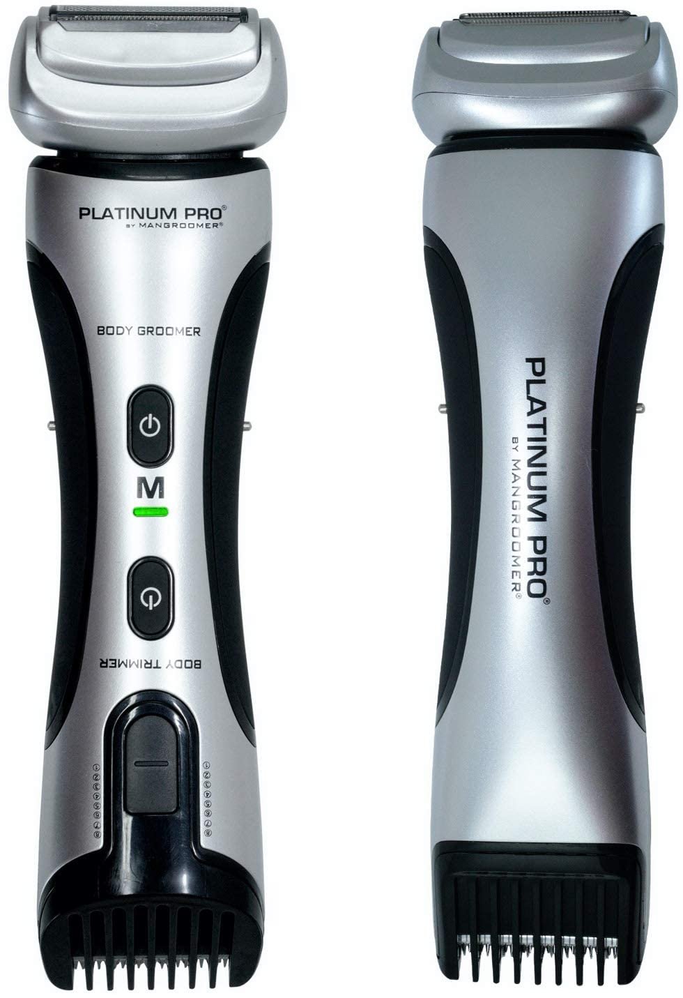 MANGROOMER – PLATINUM PRO New Body Groomer, Ball Groomer and Body Trimmer with Lithium Max Battery, Bonus Extra Foil and Storage Case!