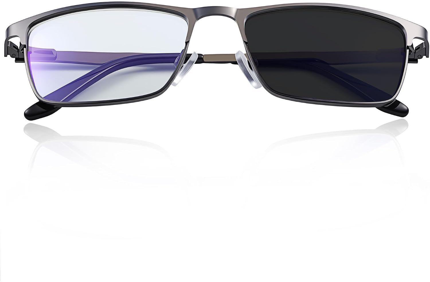YIMI Mens Blue Light Glasses Men Computer Gaming BlueLight Blocking Glasses Metal Anti Eyestrain Clear Lens Eye Protection