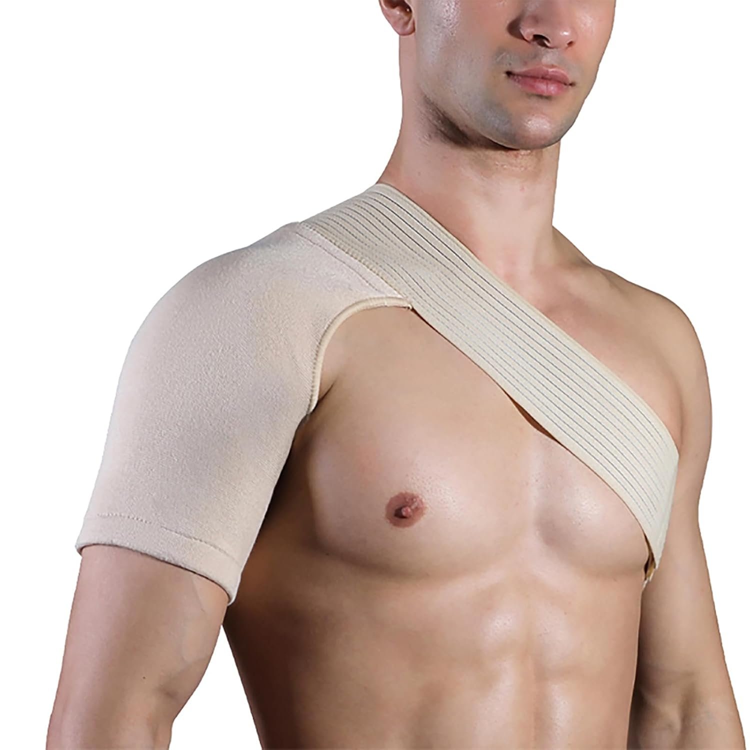 SPOTBRACE Shoulder Brace Torn Rotator Cuff Shoulder Compression Sleeve M/L | Adjustable Shoulder Support Brace for Men & Women, Compression Sleeve Arm Sling Immobilizer For Pain Relief Sleep Injuries