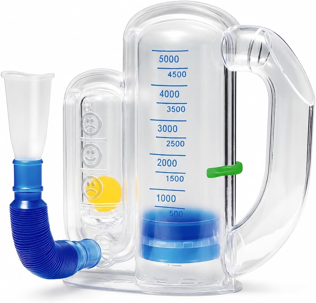 Breathing Exercise Device – Visual Airflow Trainer for Lung Fitness, Mindful Breathing, Relaxation, Focus, and Wellness Practice to Improve Airflow Awareness & Breathing Strength