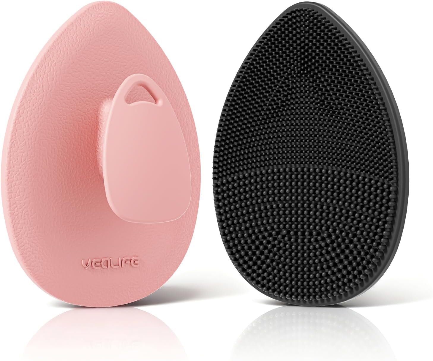 Silicone Face Scrubber, Facial Cleansing Brush, Face Exfoliator Scrub Brush | Manual Rubber Gentle Face Wash Brush, Face Care Cleanser Brushes for Exfoliating, Pore Blackhead Brush Tool for Men Women