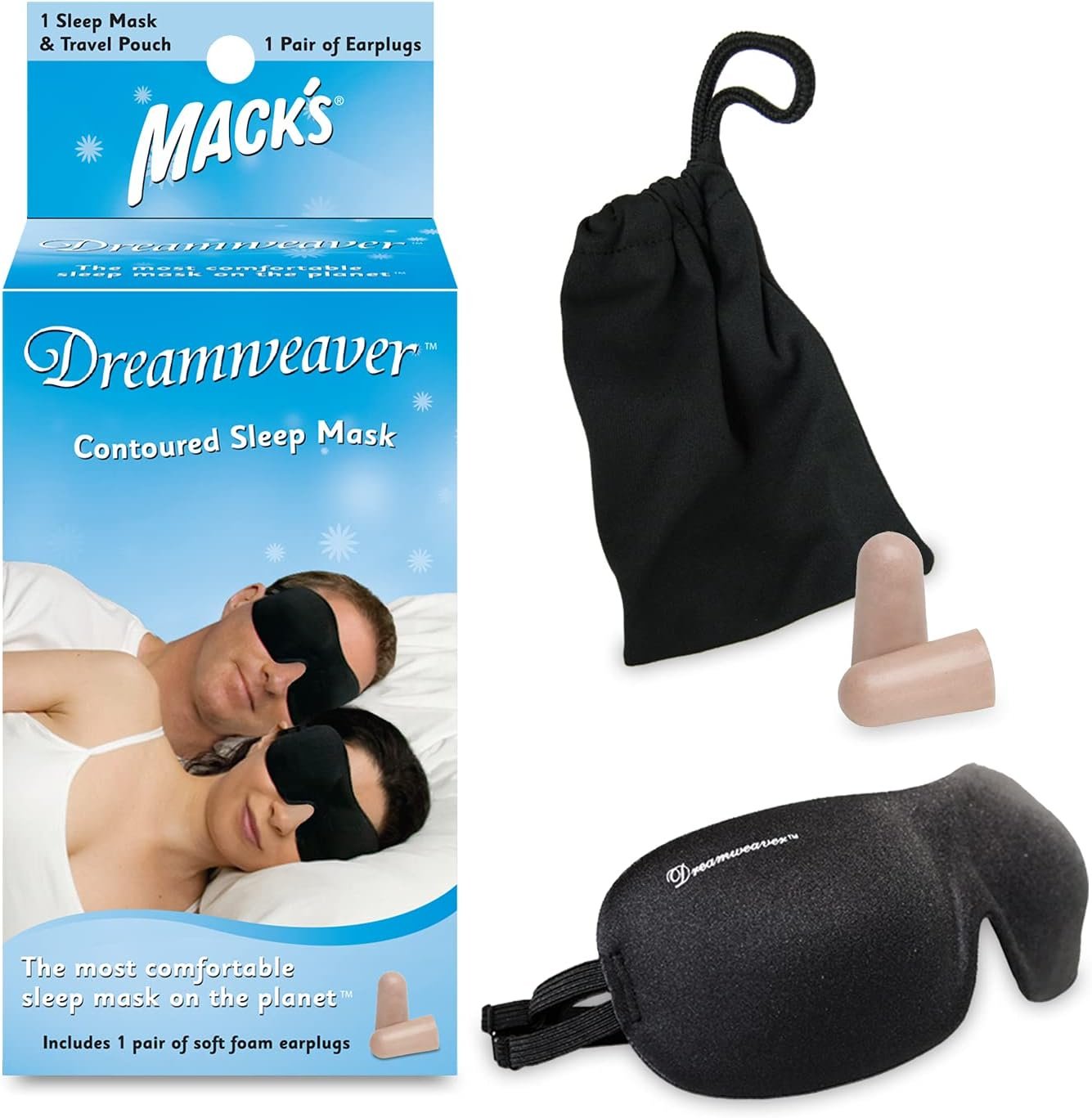 Mack’s Dreamweaver Contoured Sleep Mask – 2 Pack