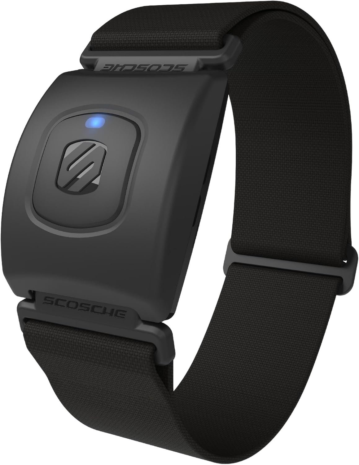 Scosche Rhythm Heart Rate Monitor Armband – Optical Heart Rate Armband Monitor with Dual Band Radio ANT+ and Bluetooth Smart