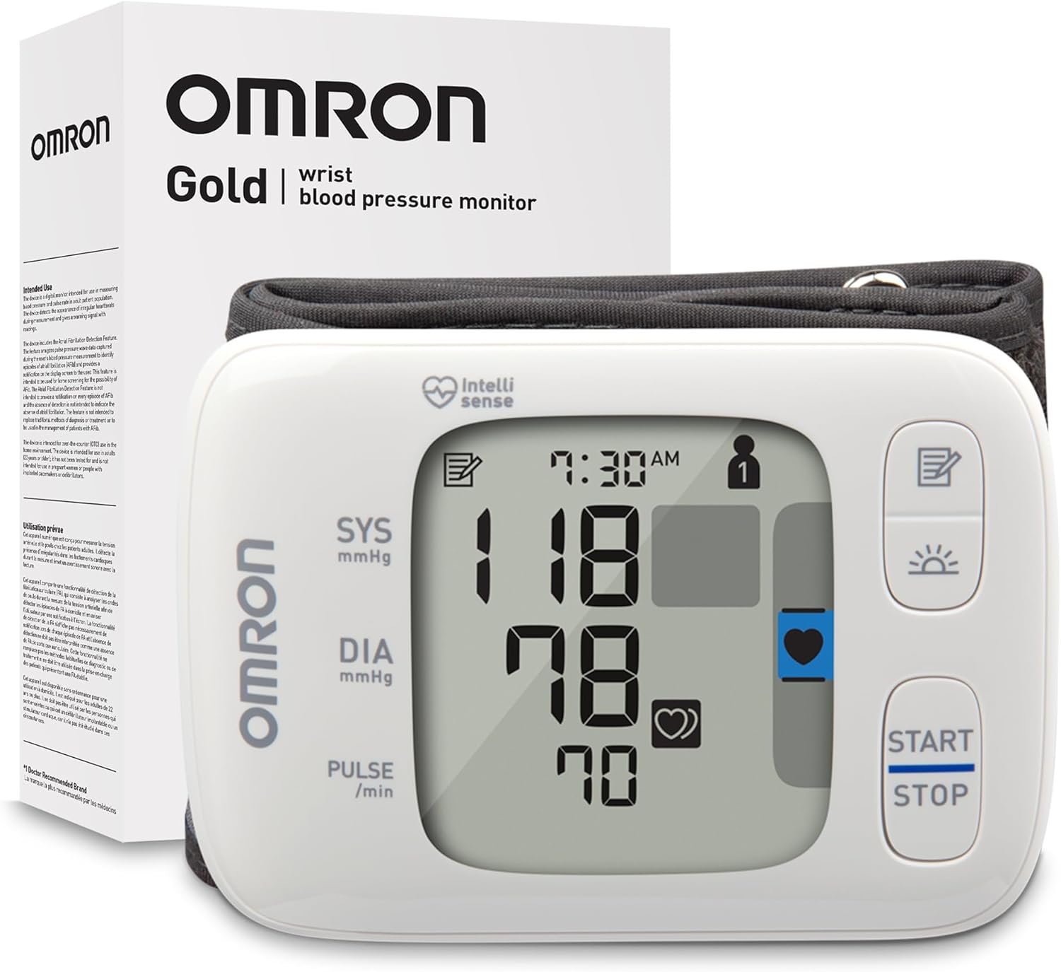 OMRON Gold Wireless Wrist Blood Pressure Monitor for Home Use – #1 Doctor & Pharmacist Recommended Brand – Clinically Validated – Connect App