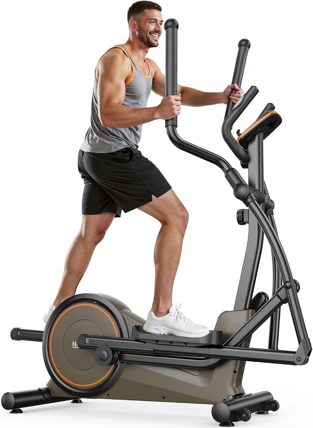 Niceday Elliptical Machine, Elliptical Exercise Machine for Home Use with Hyper-Quiet Magnetic Driving System, 20IN Stride, 16 Resistance Levels, 500LBS Loading Capacity, App Supported