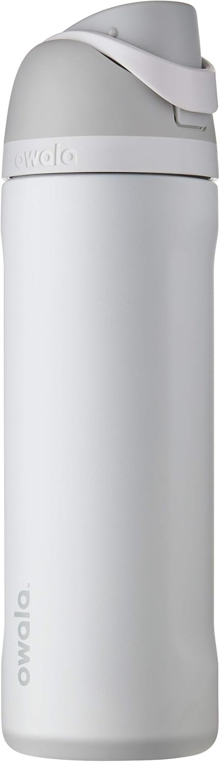 Owala FreeSip Stainless Steel Water Bottle 24 oz Shy Marshmallow