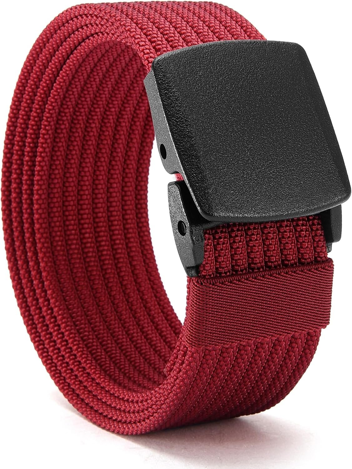CHAOREN TSA Approved Non-Metal Nylon Belt Men – 38mm | Nickel Free Plastic Web Mens Belt