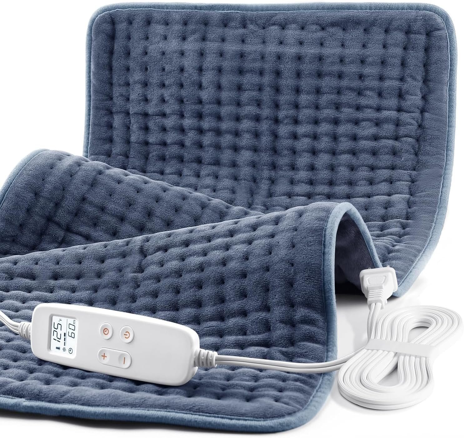 VAAGHANM Heating Pad: 33 x 17 inches Electric Heating Pad for Back -Extra Large Heat Pad for Shoulder/Neck/Knee/Arms – Upgraded 6 Timer & 6 Temperature Controller -Auto Shut Off- Gift for Mom