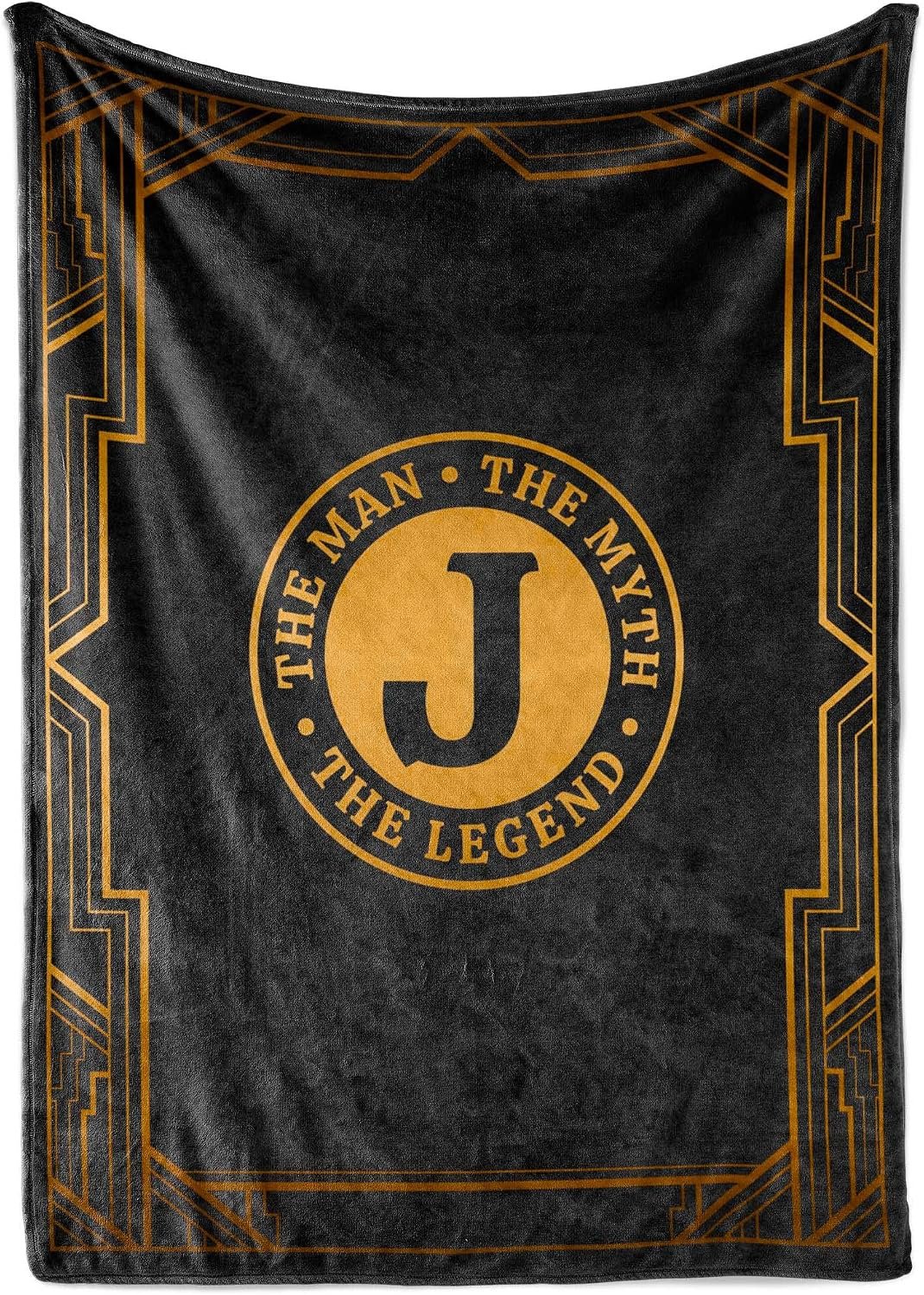 InnoBeta Gifts for Men, Initial Mens Gifts for Him, Birthday Gift Ideas, Mens Blanket, 300gsm Flannel Throw Blanket Gift for Dad, Grandpa, Husband, 50″x 65″, J | Soft 350 GSM flannel throw with initial legend design for dads, husbands and grandpas, ideal for birthdays or Christmas