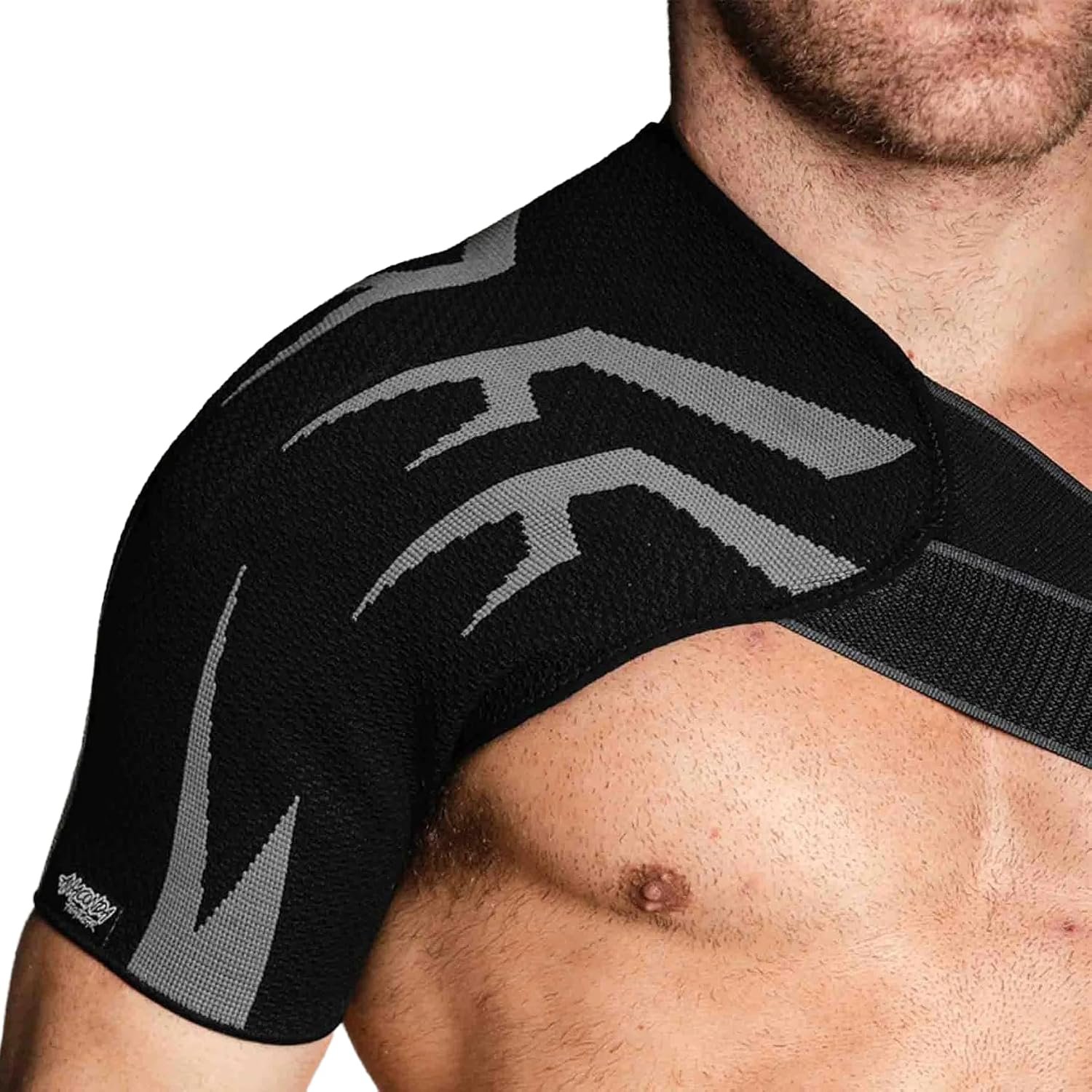 Anaconda Fightwear Shoulder Brace (Large) -Rotator Cuff Compression Support with Gel Pad for Shock Absorption & Joint Health -Adjustable Fit for Left/Right Shoulder – Ideal for Athletes, Men and Women