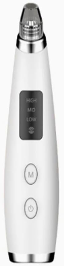 Pore Vacuum Blackhead Remover with 5 Attachments & 3 Suction Levels | Blackhead Remover Tools for Women and Men (White)
