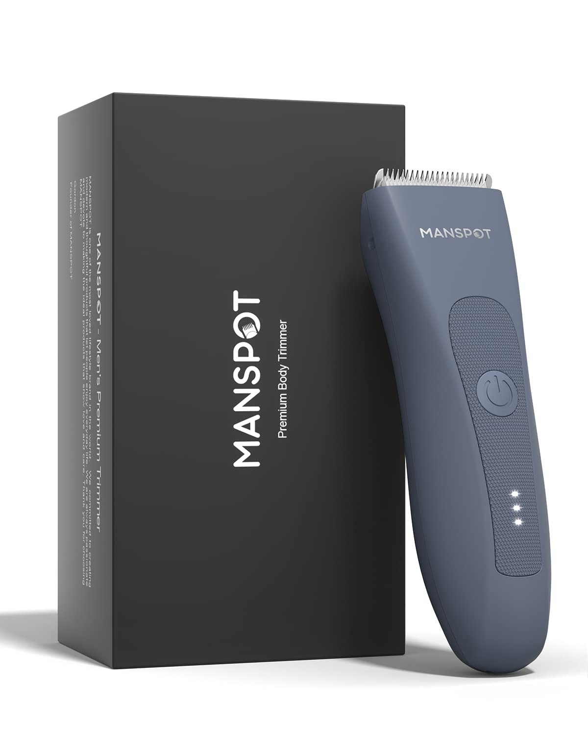 MANSPOT Manscape Groin & Body Hair Trimmer for Men，Men’s Shaving Sets | Hypoallergenic Ceramic Blade, Electric Shaver for Chest, Legs, Underarms & Private Area, IPX7 Waterproof, Wet/Dry Use