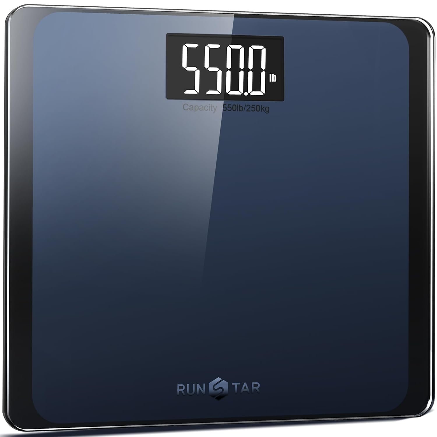 RunStar 550lb Bathroom Digital Scale for Body Weight with Ultra-Wide Platform and Large LCD Display, Accurate High Precision Scale with Extra-High Capacity