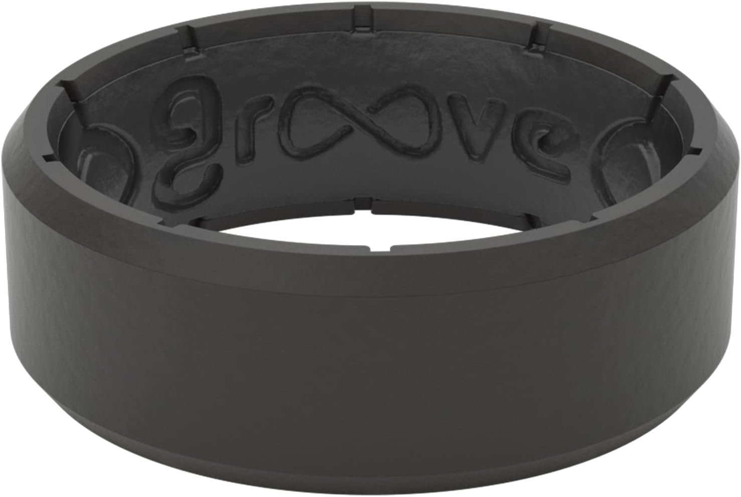 Groove Life Edge Silicone Ring for Men, Breathable Rubber Wedding Band | Breathable Men’s Silicone Wedding Ring, Hypoallergenic Medical-Grade Silicone, Comfortable for Work, Travel, Gym, & Everyday