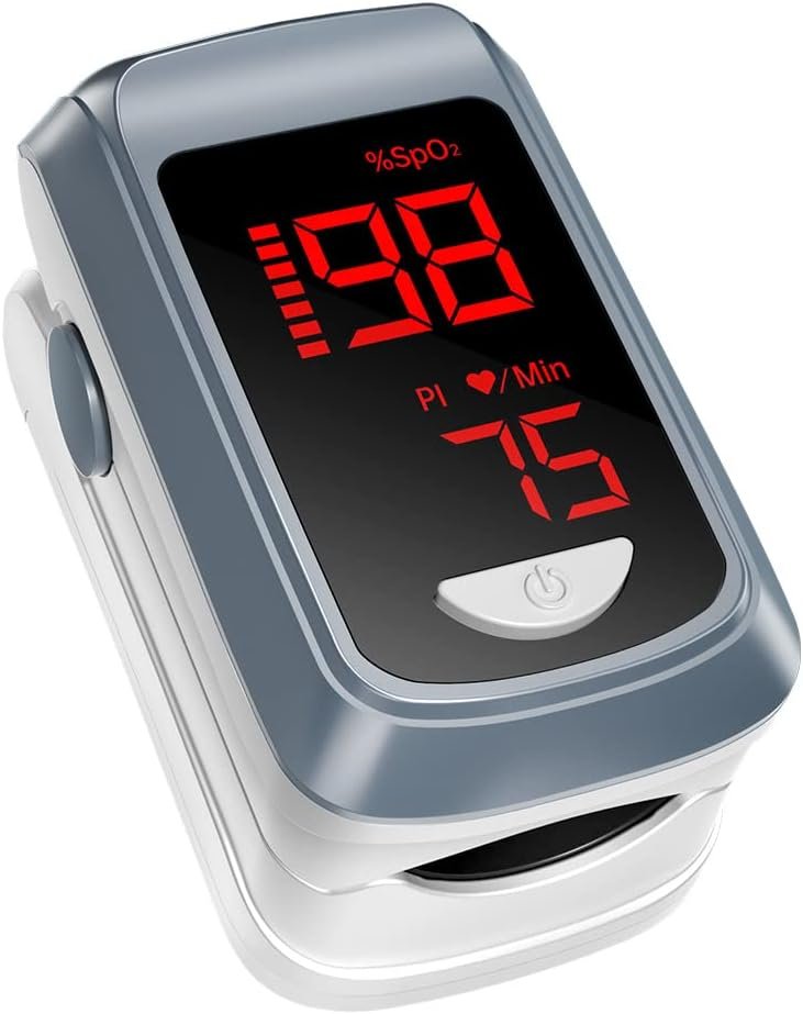 HOLFENRY Pulse Oximeter Fingertip – HOLFENRY Oxygen Monitor Fingertip Mini SpO2 Pulse Oximeter Oxygen Saturation Monitor for SpO2/Heart Rate/PI Pulse Ox