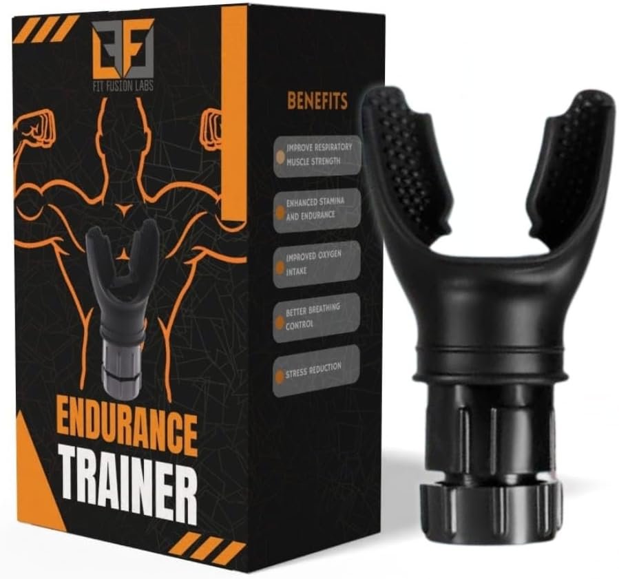 Lung Trainer – Adjustable Breathing Resistance Mouthpiece for Fitness, Running & Endurance Training – Compact Breath Trainer for Workouts and Daily Practice