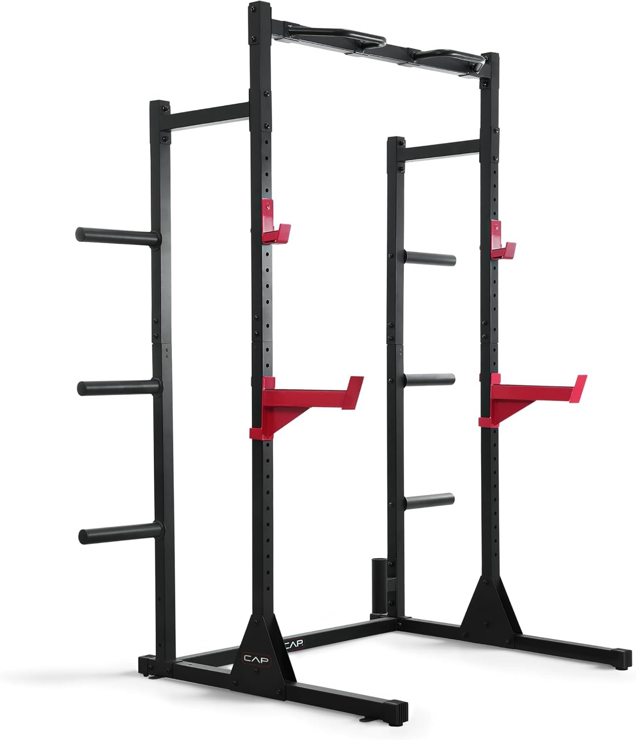 CAP Barbell Power Rack with Pull Up Bar & Attachments – Multiple Colors