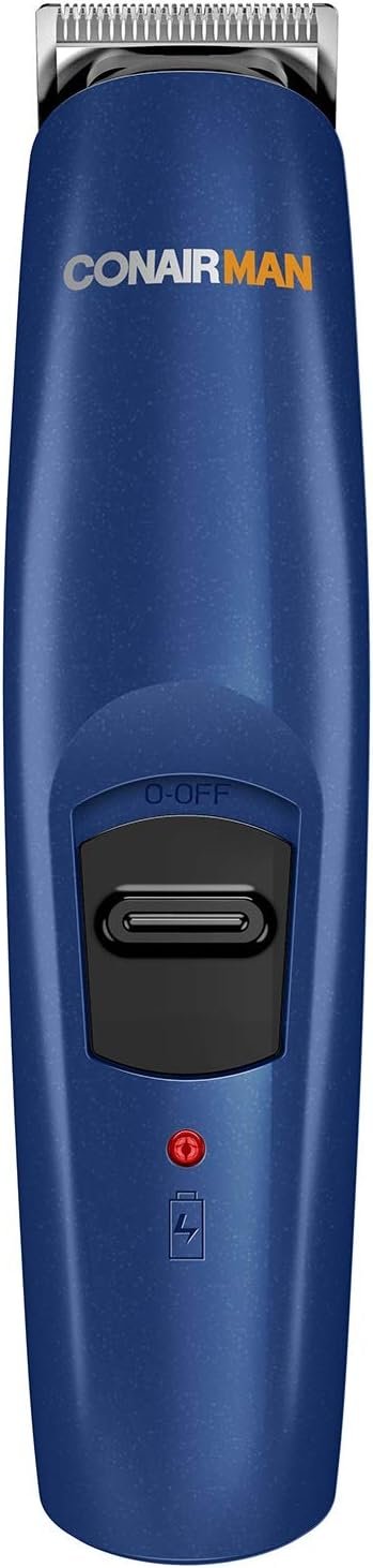 ConairMAN Beard Trimmer for Men Includes Nose and Ear Hair Trimmer and with 5-Position Comb Attachment, 5 piece Men’s Grooming Kit, Battery Operated