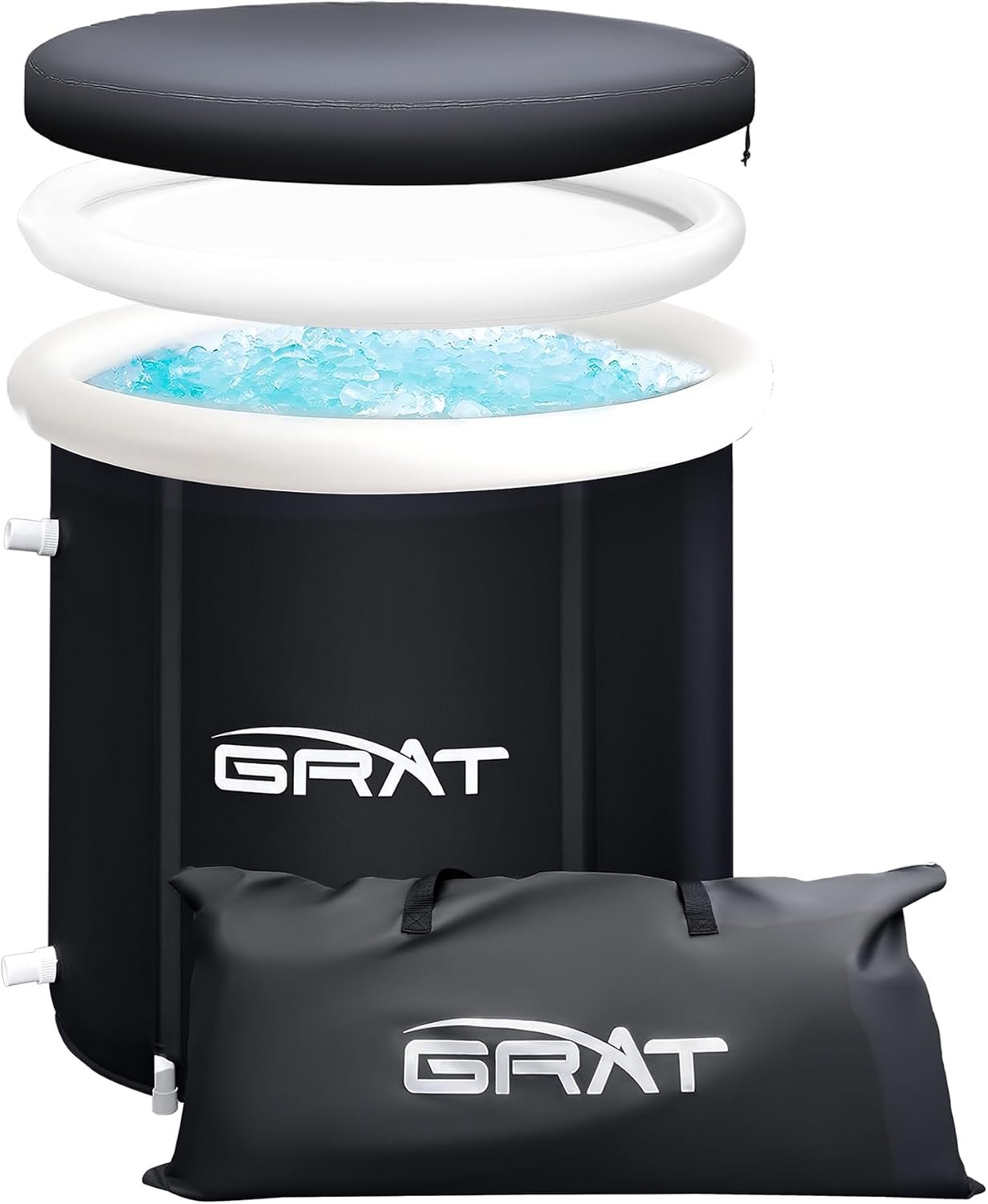 GRAT 88 Gallon Cold Plunge Tub for Recovery and Wellness | Portable Ice Bath Tub for Athletes, Compatible Water Chillers & Heat Pumps, Hot & Cold Therapy