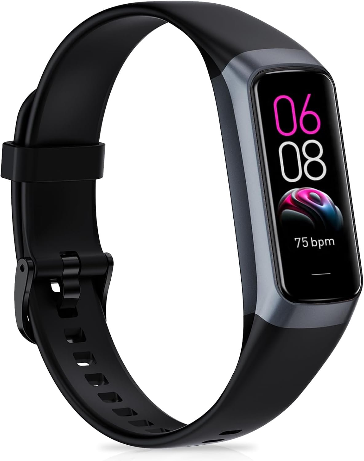 Fitness Tracker with Heart Rate/Blood Pressure/Pedometer/Calories/Sleep | Activity Tracker with 1.1″” AMOLED Screen, Step Tracker for Android iPhones Women Men