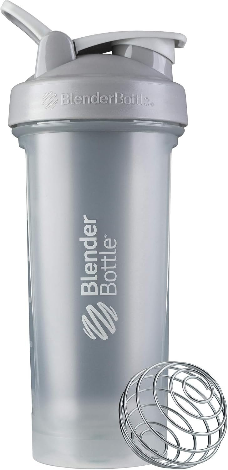 BlenderBottle Classic V2 Plastic Shaker Bottle 28 oz Pebble Grey