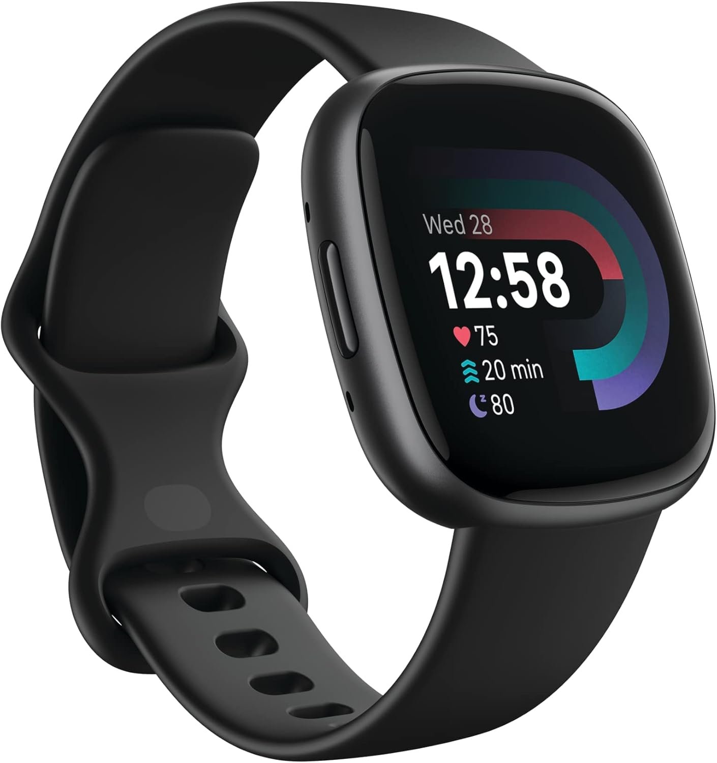 Google Fitbit Versa 4 Fitness Smartwatch, 24/7 Heart Rate – Black/Graphite | Daily Readiness, 3-month Google Health Premium Membership included, GPS, 40+ exercise modes, sleep tracking