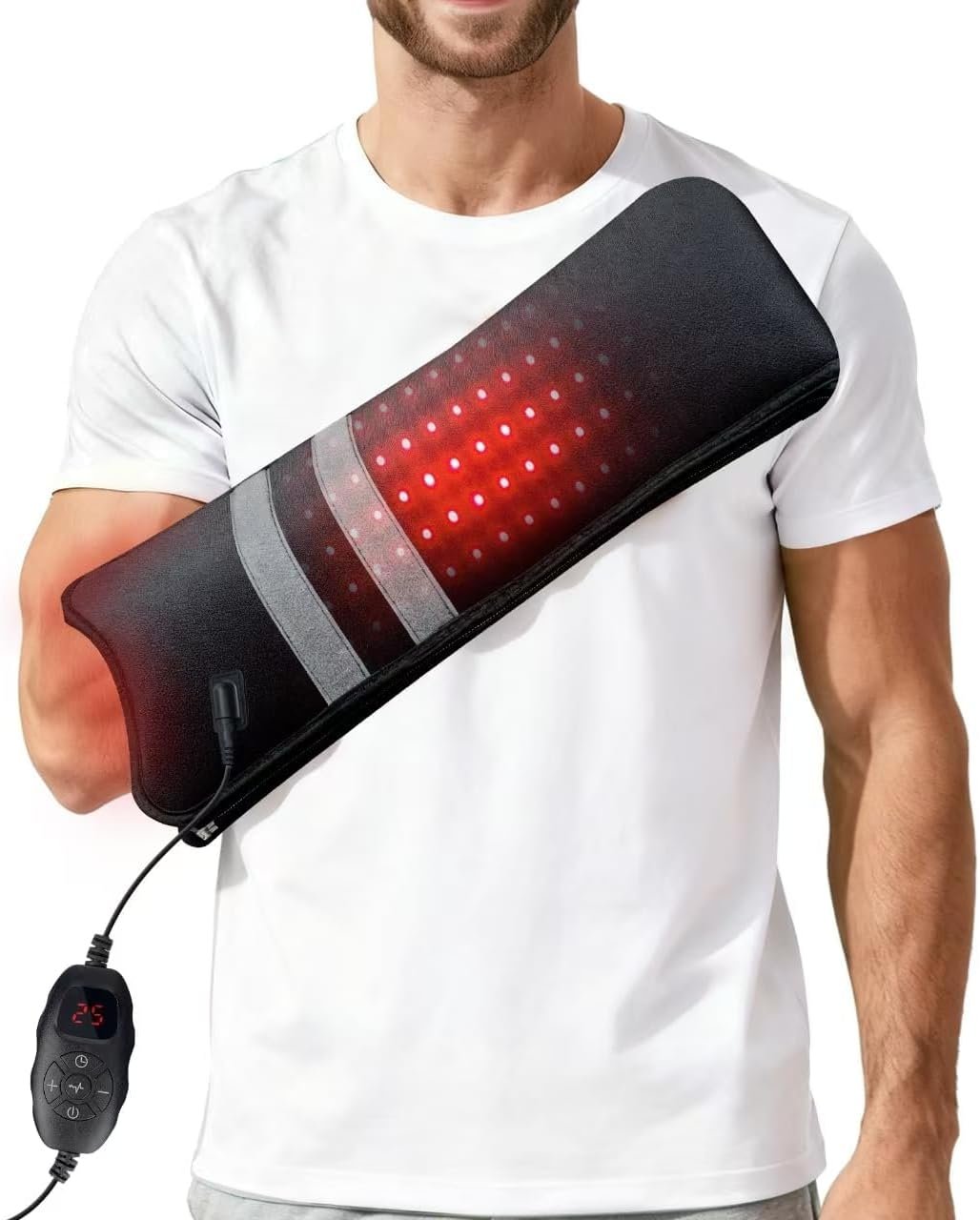 Red Light Therapy Glove for Hand & Wrist 150 LEDs Infrared Light Therapy for Finger Joint Relief, 17″x4″ Portable Red Light Therapy Pad for Body & Arm, 660nm 850nm Dual Wavelength, Gifts for Women Man