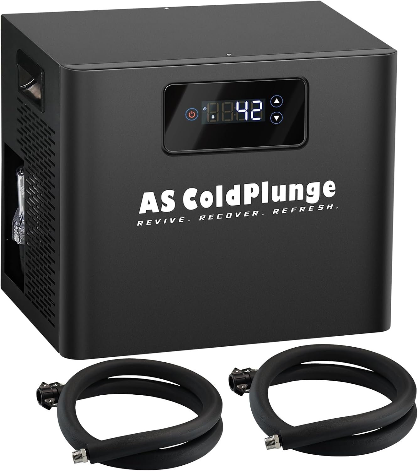 Ice Bath Water Chiller for Cold Plunge Tubs, 1/3 HP Cold Plunge Chiller with Built-in Filter & Pump, Submersible Pump, Insulated Hoses, Ideal for Ice Bath Cold Therapy Recovery 110V