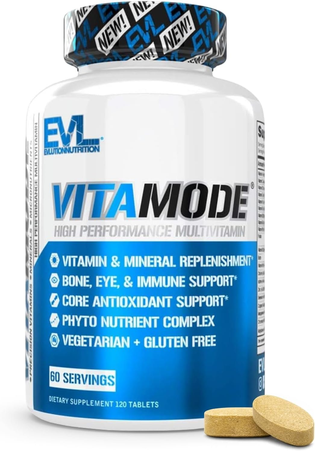 EVL Vitamode – Advanced Daily Men’s Multivitamin – 60 Servings | Essential Minerals – Phytonutrient Complex – Active Mens Vitamins for Energy with Lycopene for Muscle Bone and Immune Support