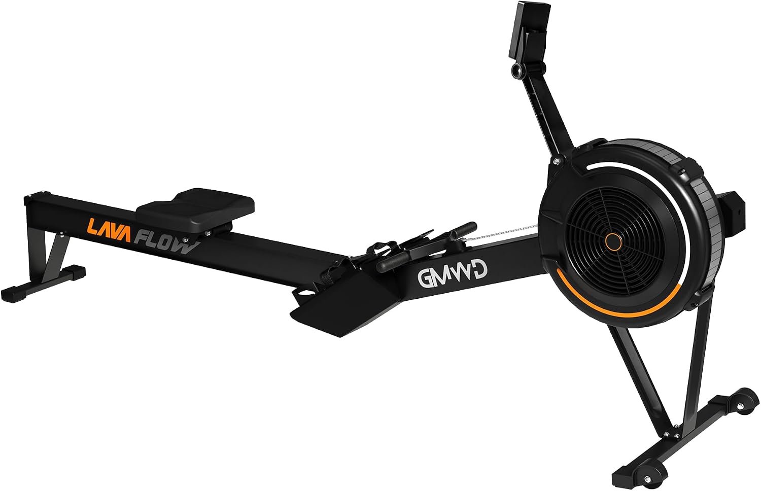 GMWD Air Rowing Machines for Home, 10-Level Adjustable Resistance Professional Rower Machine with Performance Monitor, Ergonomic Comfort Seat, Device Holder & Easy Storage, Lava Flow Series