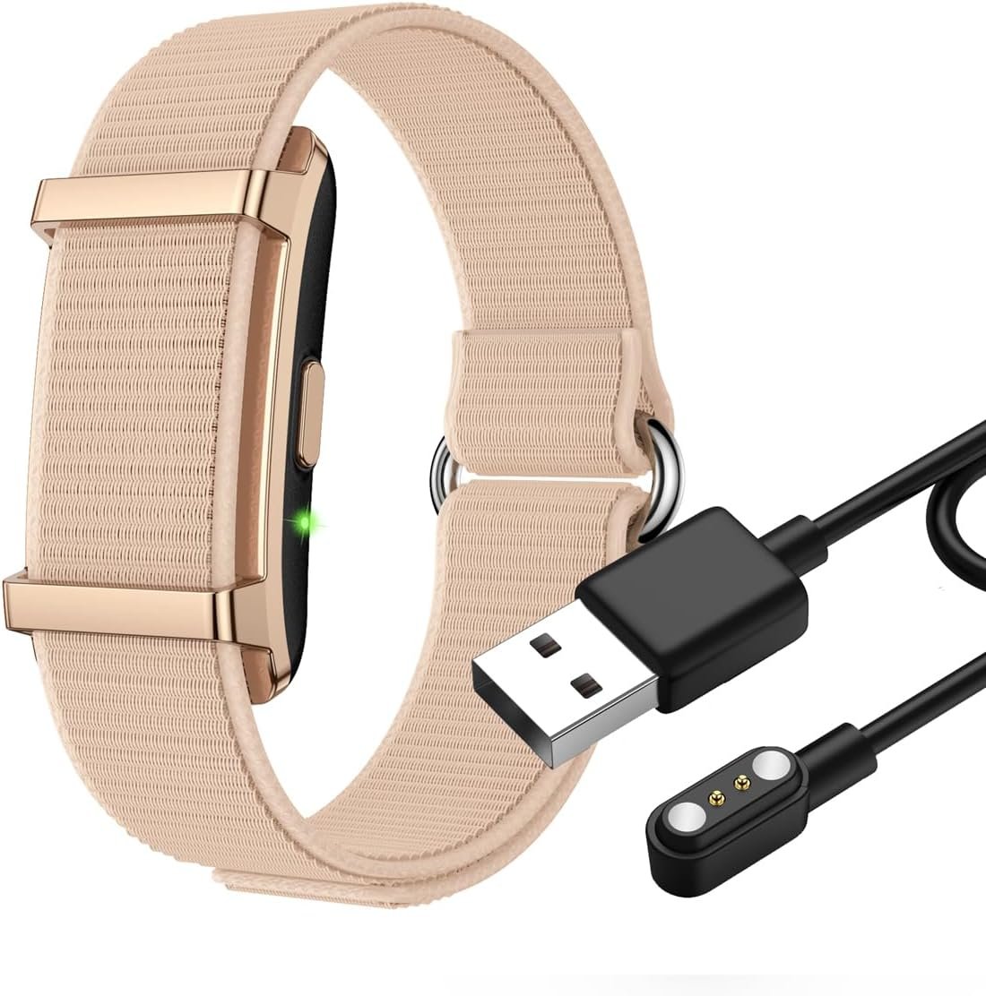 Smart Bracelet Fitness Tracker for Men Women (Rose Gold) | Body Temperature Monitoring, Heart Rate Monitoring, 24h Sleep Tracker, 170+ Sport Modes, Waterproof