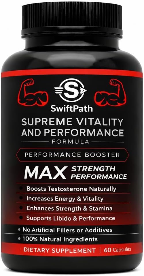 Supreme Vitality for Men – Daily Energy & Wellness Support – Clean, Stimulant-Free Supplement for Active Lifestyle, Endurance & Balance – 60 Capsules