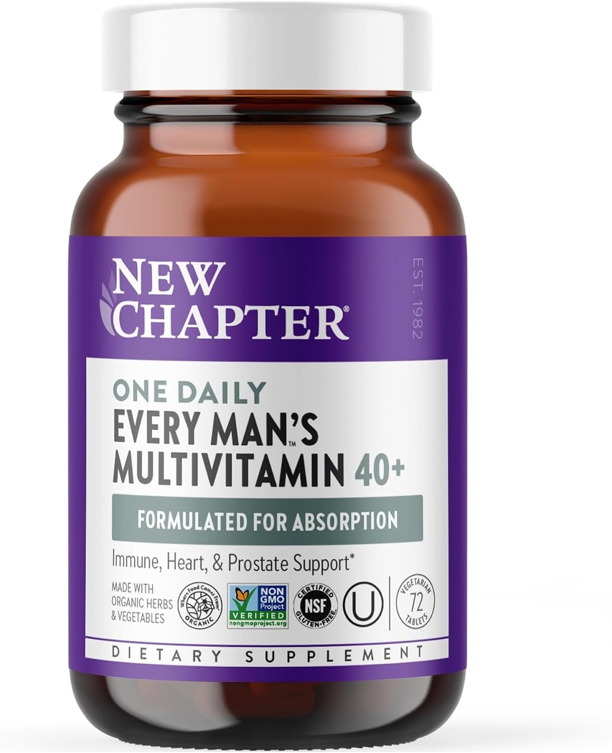 New Chapter Every Man’s One Daily 40+ Multivitamin, 72 Tablets