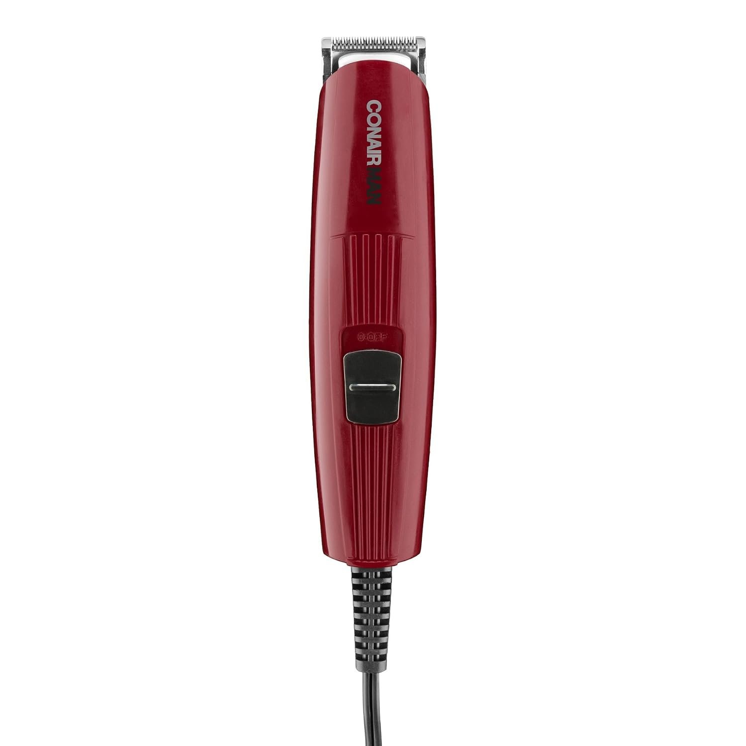 ConairMAN Beard Trimmer for Men Includes Nose and Ear Hair Trimmer and 5-Position Comb Attachment, 4 piece Men’s Grooming Kit, Corded
