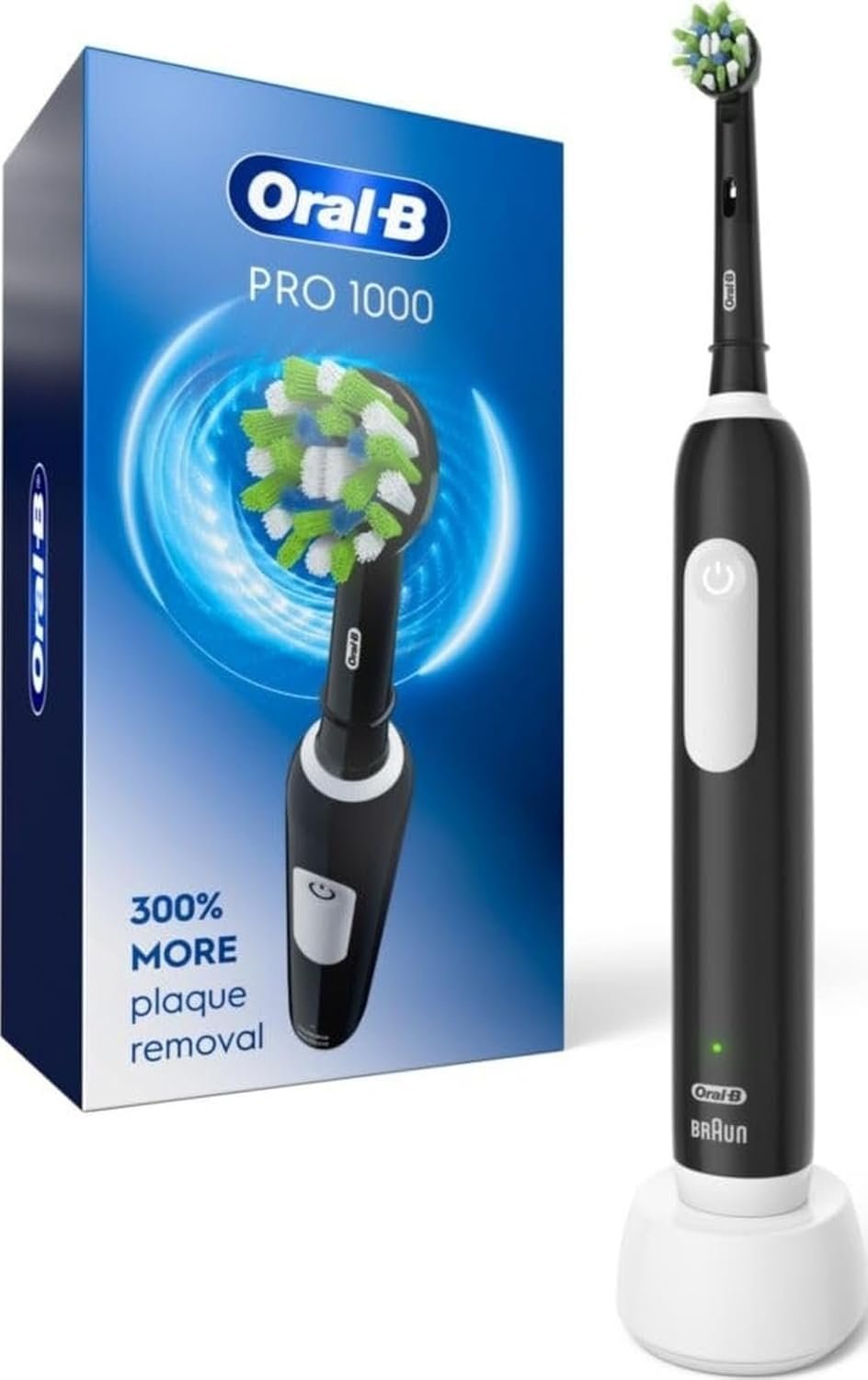 Oral-B Pro 1000 Rechargeable Electric Toothbrush, Black