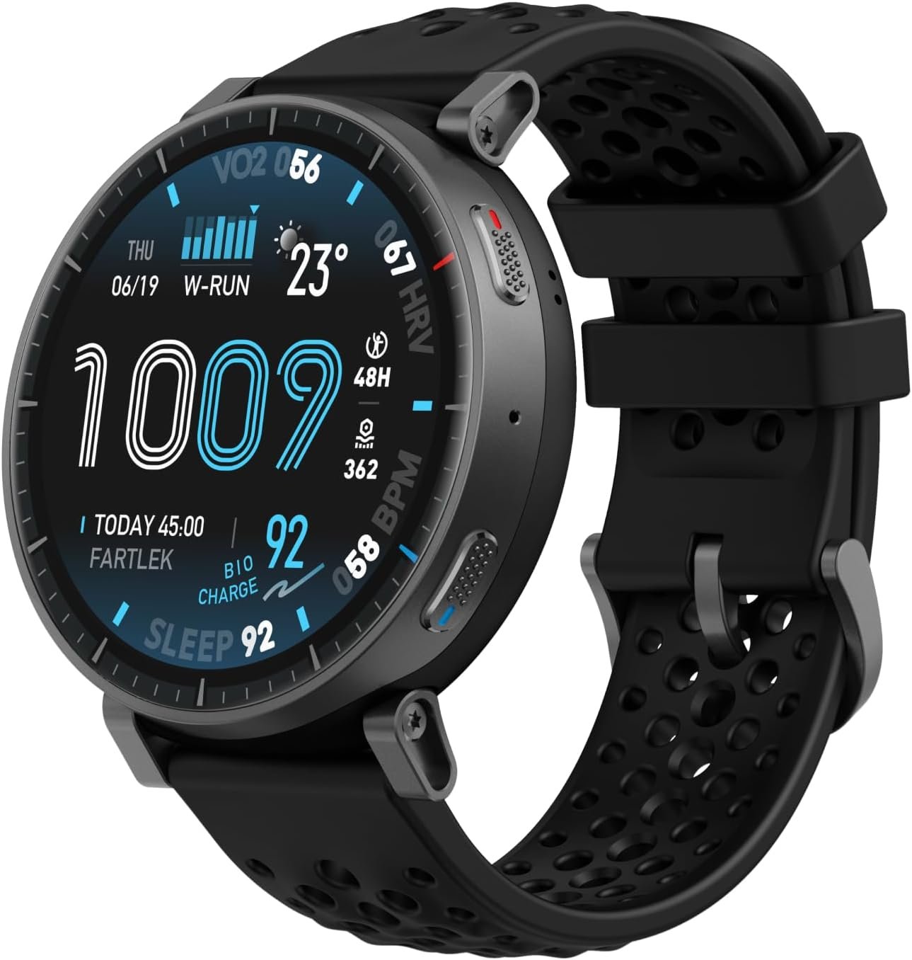 Amazfit Active Max Smart Watch, 1.5″ AMOLED Display, GPS, iOS/Android | 48mm, 25-Day Battery, GPS, Water-Resistant, 4GB Storage, Offline Maps, 170+ Sport Modes, Heart Rate & Sleep Fitness Tracker