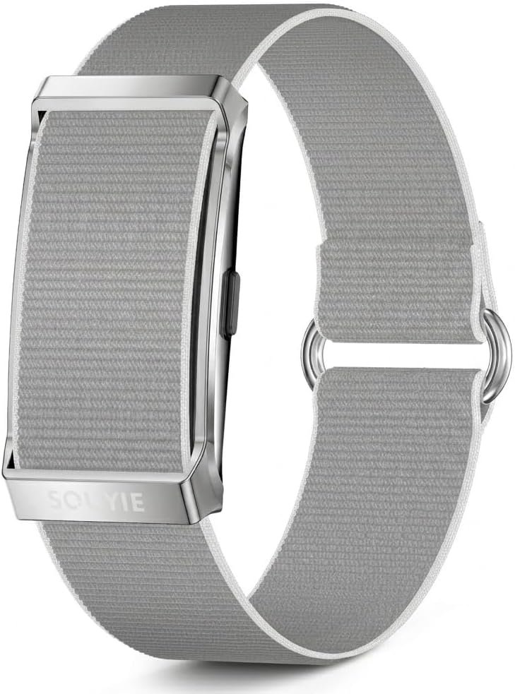 SOUYIE Smart Bracelet for Men Women, 24/7 Health Activity Fitness Trackers | Screenless, Sleep Tracker, 24/7 Heart Rate/Blood Pressure/SpO2/HRV/Stress Monitor, 170+ Sports Modes, 1ATM, Free APP, 2 Bands