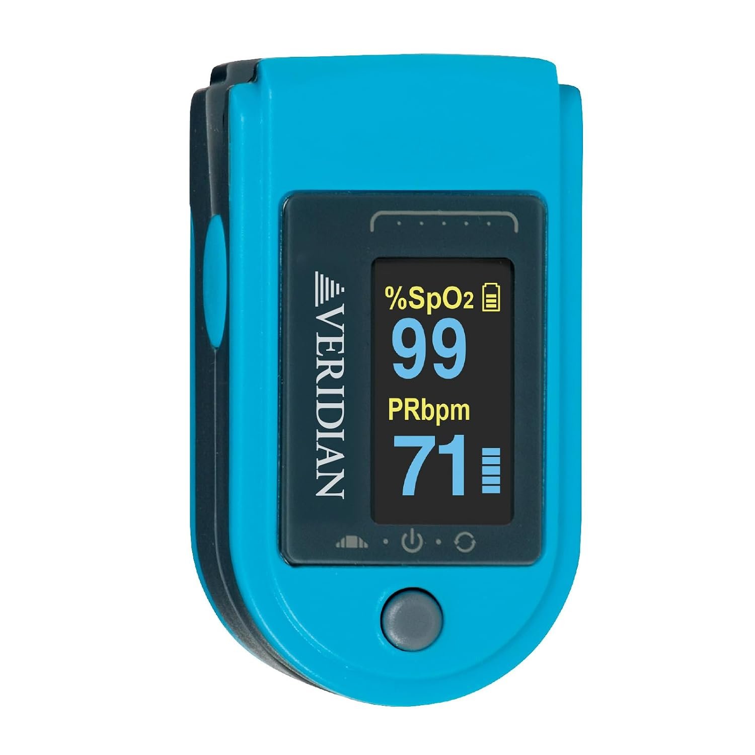 Deluxe Fingertip Pulse Oximeter | Pulse Rate Monitor, Auto-Rotating Display with 4 Backlit Modes, Lanyard & Batteries Included