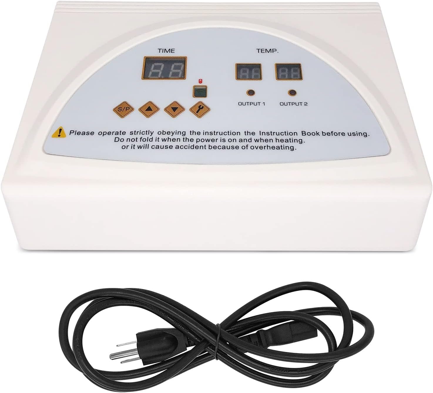 Infrared Sauna Blanket Controller, Digital Heat 2 Zone Sauna with Remote Control, Professional Detox Anti Ageing Beauty Machine, Sauna Blanket Replacement Parts (NOT Included Blankets)