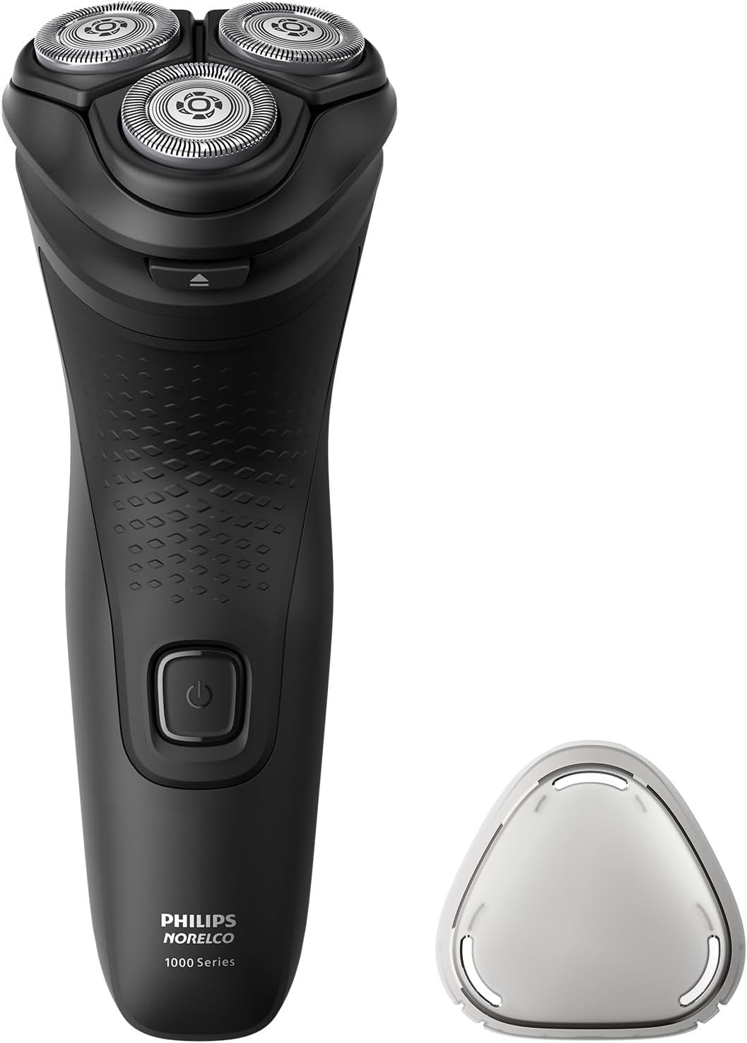 Philips Norelco 1100 Electric Shaver, Deep Black | 27 Self Sharpening ComfortCut Blades, 4D Floating Heads, Dry Use Only, 2-Year Blade Life, Corded, S1016/90
