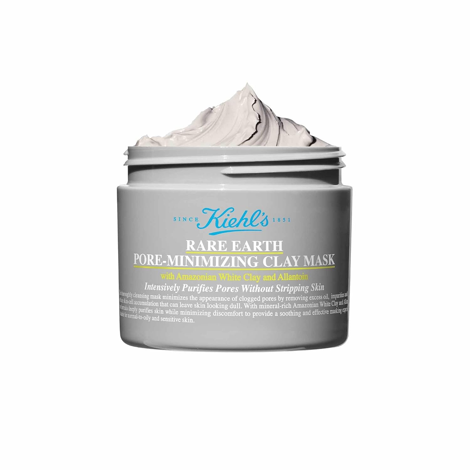 Kiehl’s – Rare Earth Clay Face Mask – Minimizes Pores – Facial Mask | Clarifying Mask for Clogged Pores – With Amazonian White and Bentonite Clay – For All Skin Types
