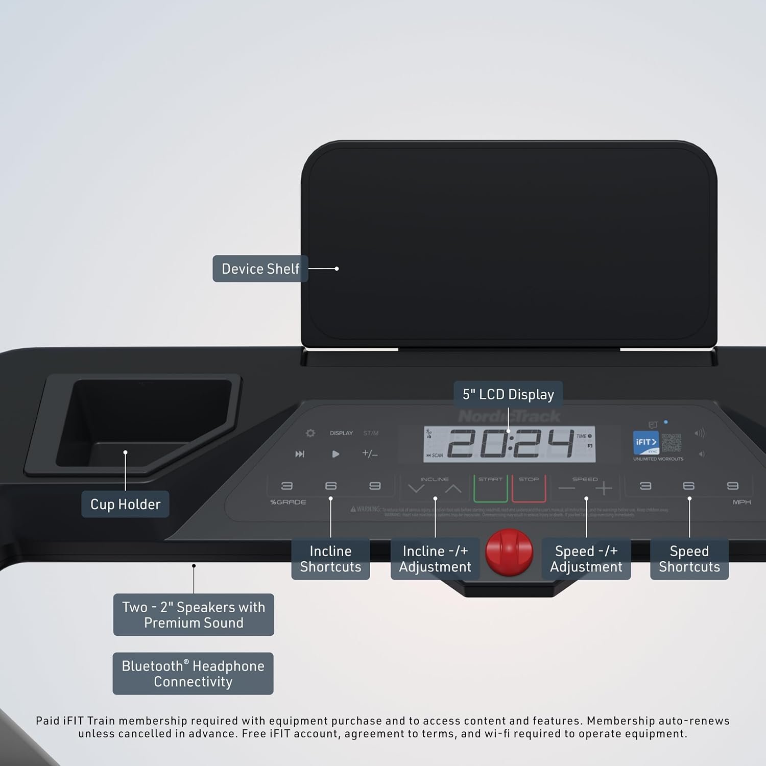 NordicTrack T Series Treadmills | Compact Treadmills for Home Gym Use With Cushioned Deck, Smart Incline Control, Heart Rate Training, and Guided Workouts