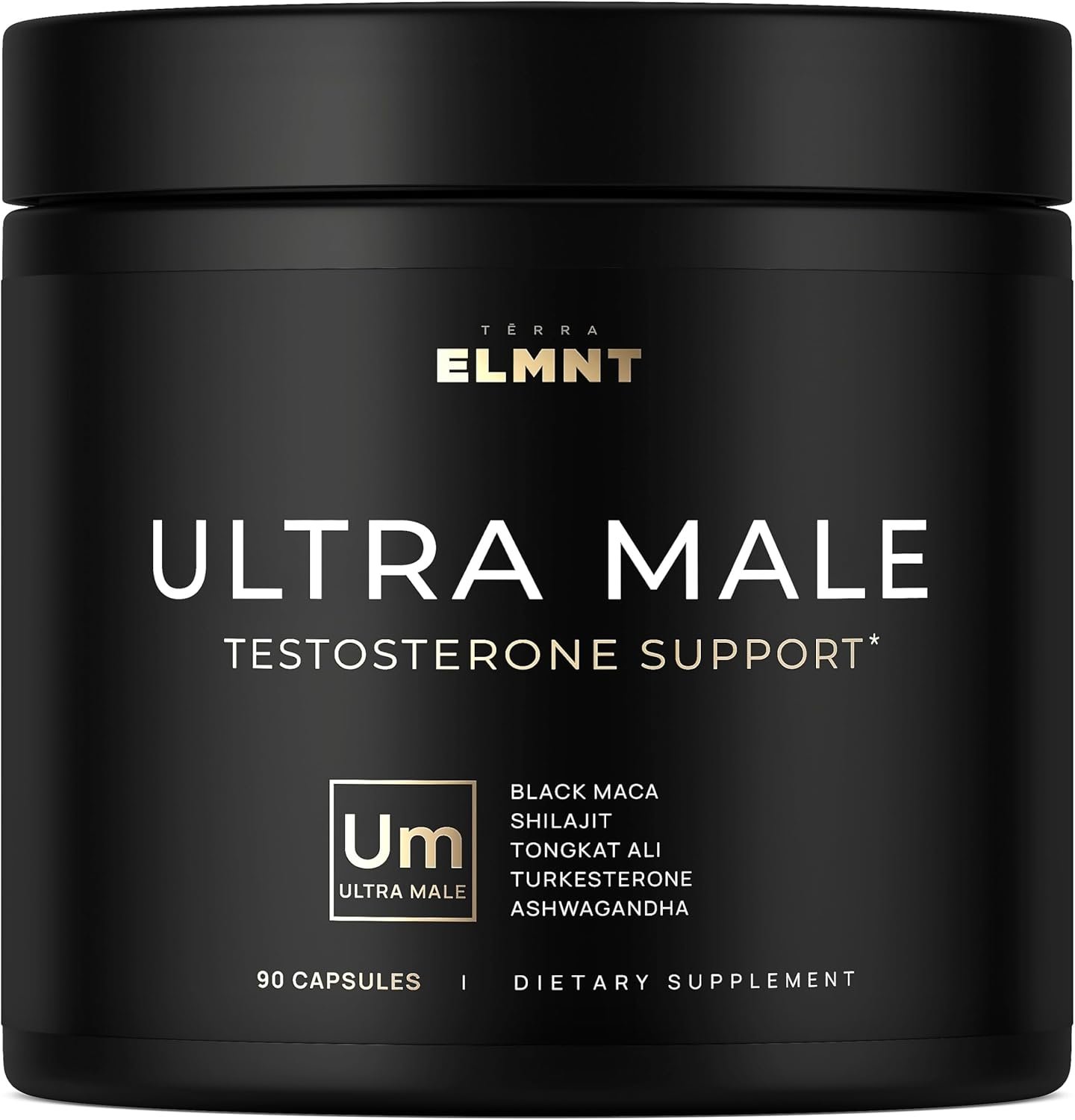 ULTRA MALE® Premium Testosterone Booster for Men Male Enhancing Supplement | 100:1 Shilajit, 40:1 Black Maca, Ashwagandha 25%, Tongkat Ali 10% High Strength Testosterone Supplement for Men Health Libido
