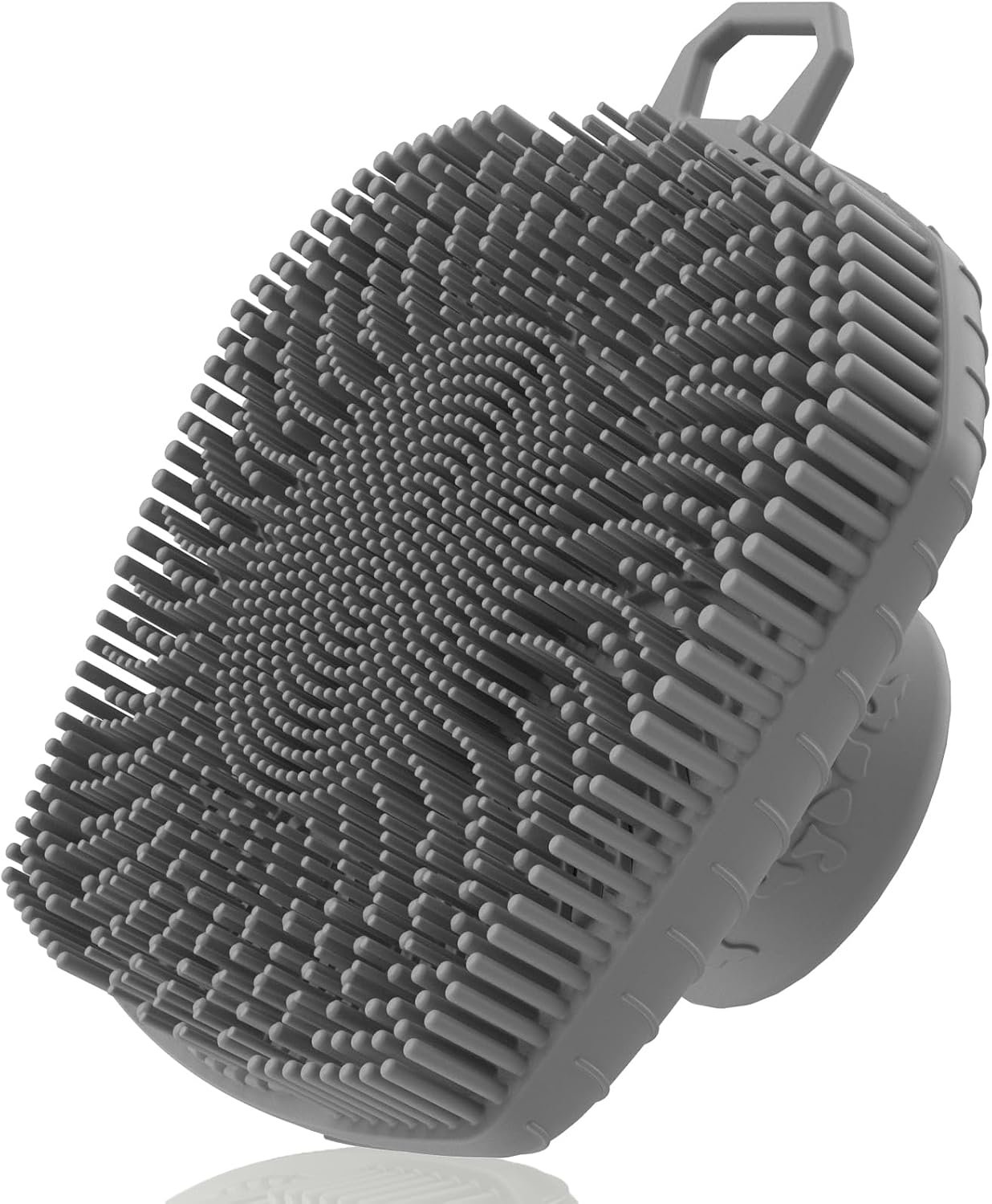 RamPula Face Scrubber, Silicone Exfoliating Brush for Men Women, Facial Cleansing Brush, Manual Waterproof Cleansing Skin Care, Blackhead Removing Pore Cleansing Massaging Face Brushes – Grey
