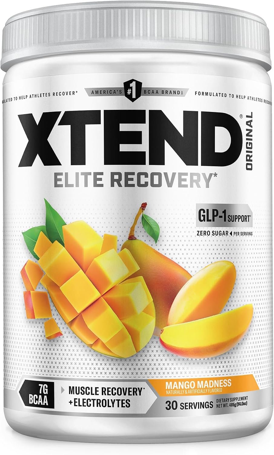 Xtend Original BCAA Powder with Zero Sugar, 7g BCAA, 30 Servings