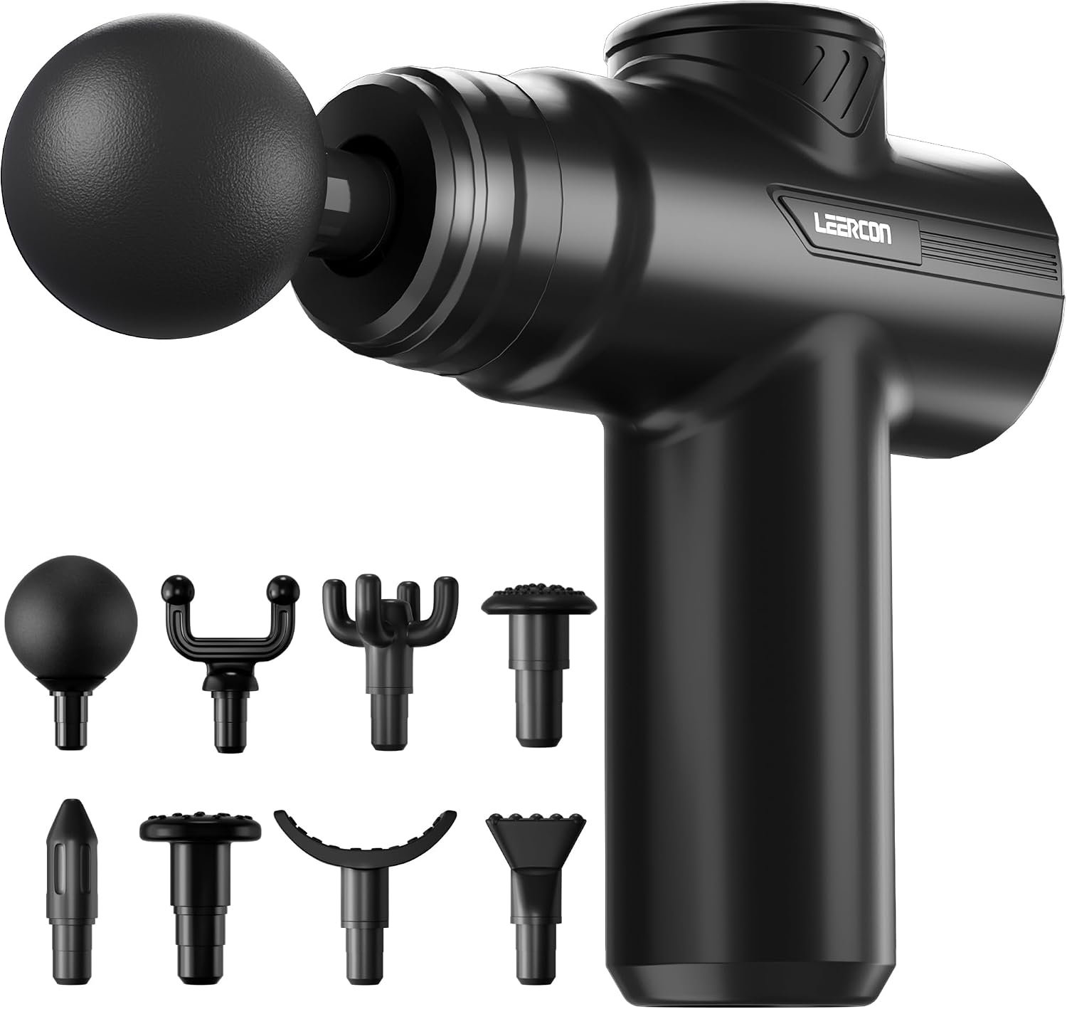 Massage Gun Deep Tissue, Mini Muscle Massager Gun for Pain Relief | Electric Back Massager for Athletes with 8 Massage Heads and 6 Speeds 1800mAh Portable Gift for Men Women Dad Mom