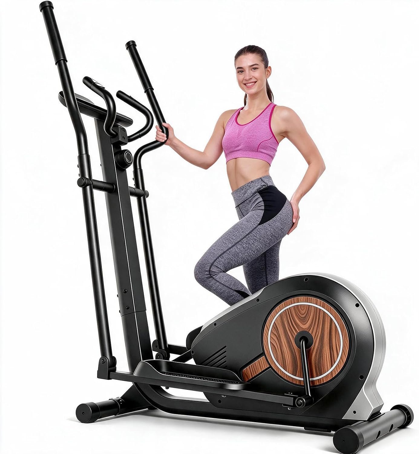 ANCHEER Elliptical Exercise Machine, Elliptical Trainer for Home Gym, Exercise Equipment 500Lbs Max Weight